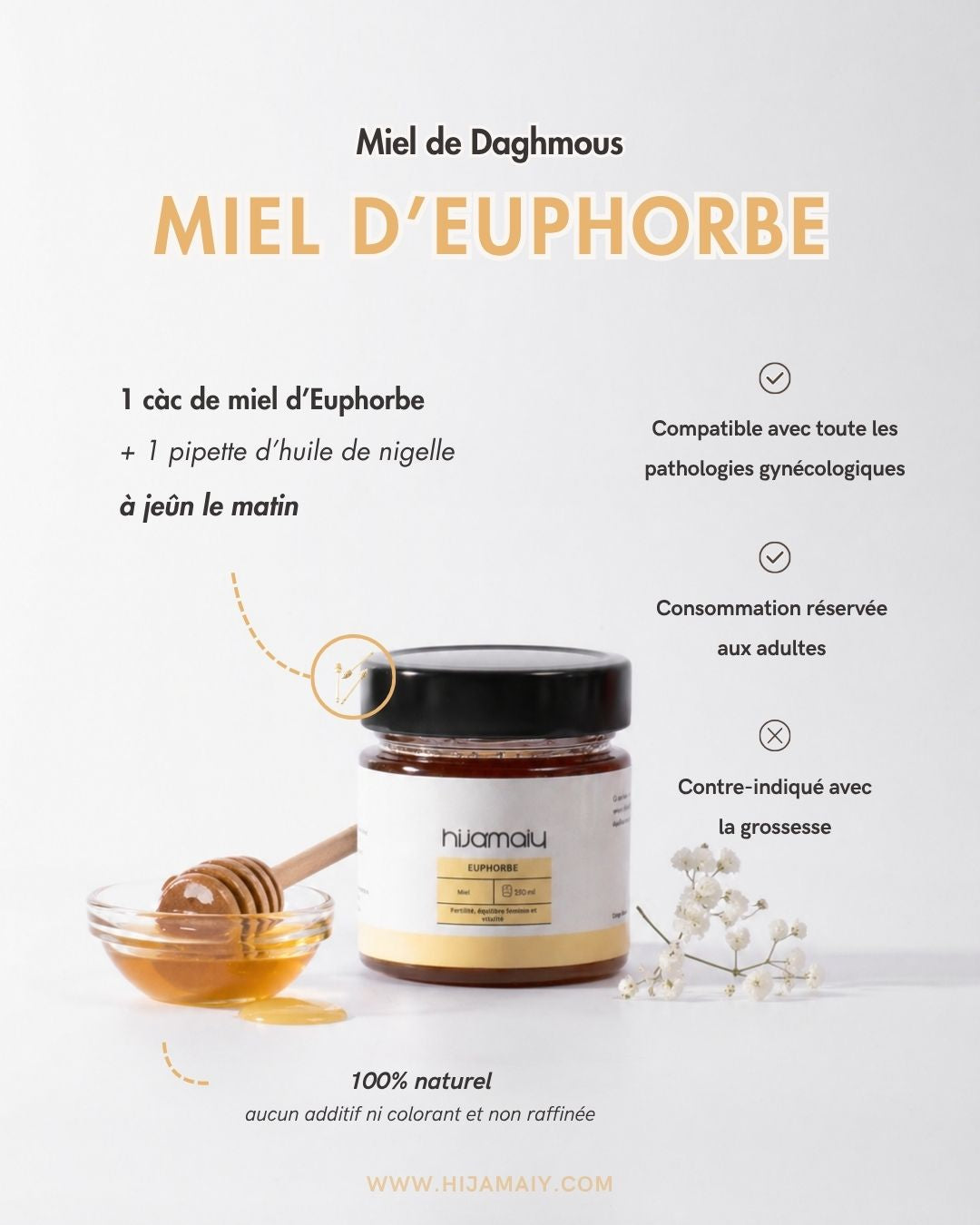 Miel d'Euphorbe (daghmous)